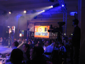 Groupe Atrevent Nova Naos Atria animation interactive scenographie plateau TV