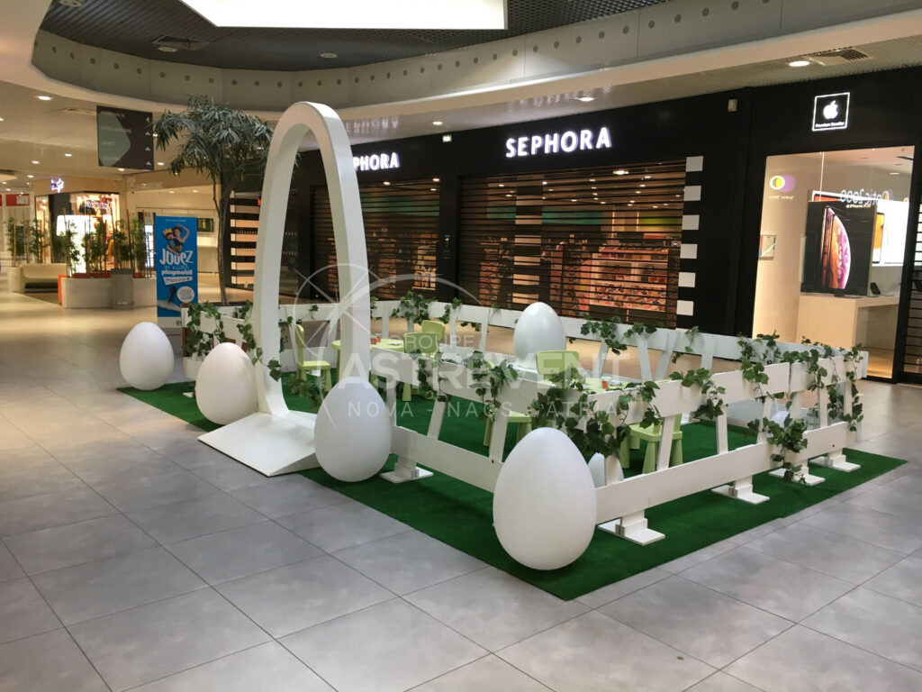 Animation Groupe Astrevent Atria Création Pâques pour galerie marchande.