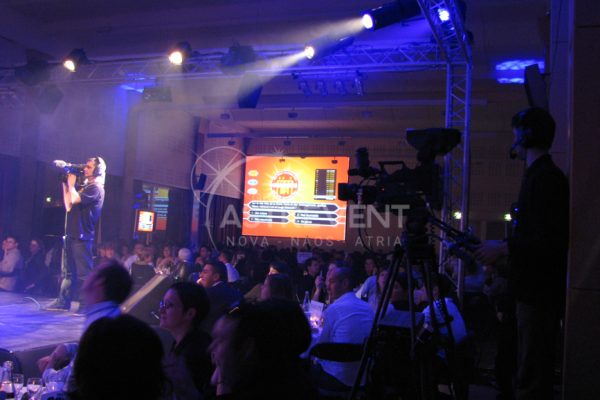 Groupe Atrevent Nova Naos Atria animation interactive scenographie plateau TV